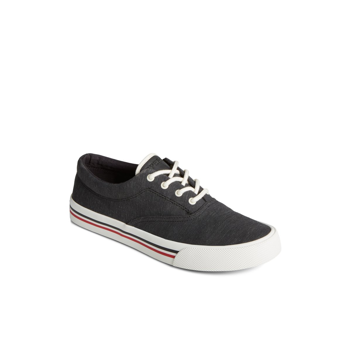 Sperry Striper II Linen CVO Sneaker Sneakers Herren Schwarz | 30FMRBAIU