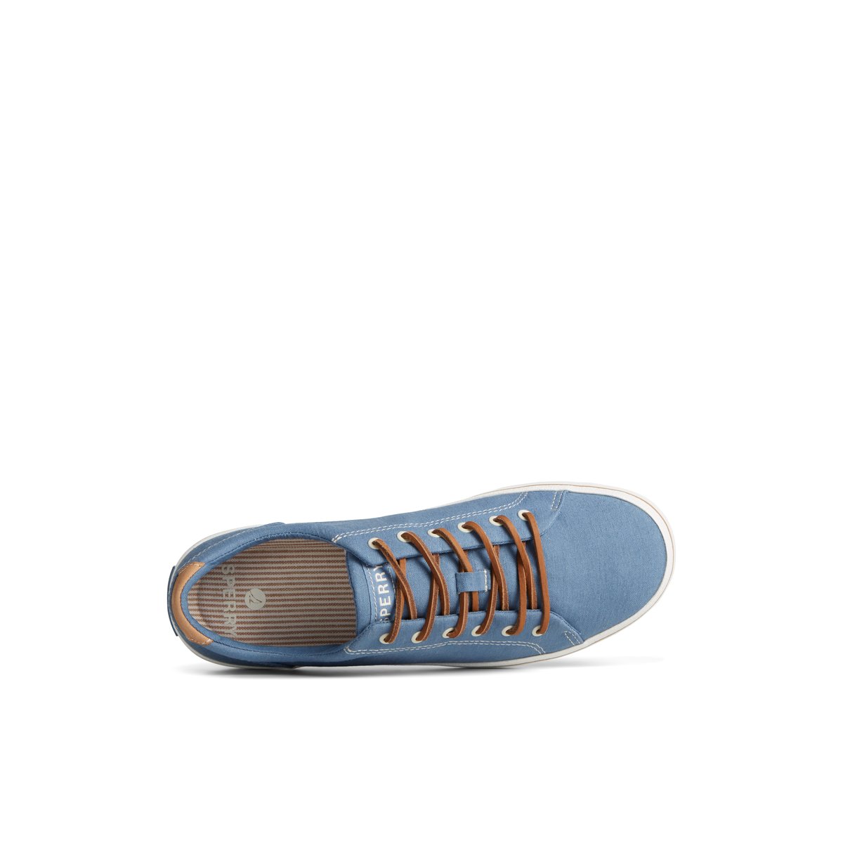 Sperry Striper II Linen LTT Sneaker Sneakers Herren Blau | 37ZENQIDM