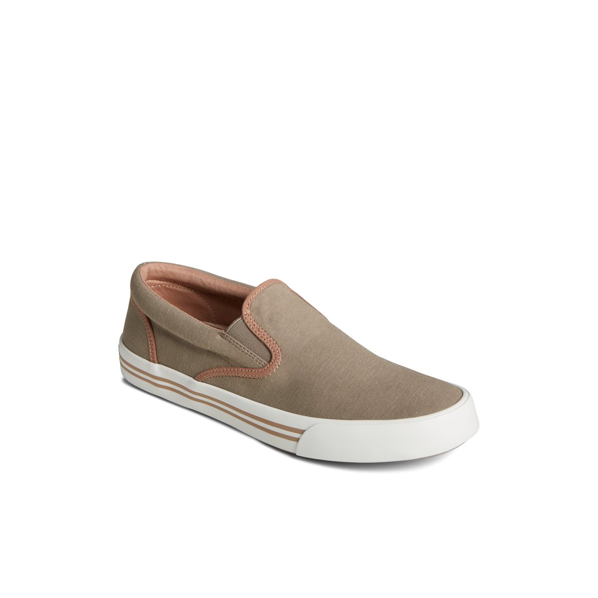 Sperry Striper II Linen Slip On Sneaker Sneakers Herren Beige | 78YJNCGBX