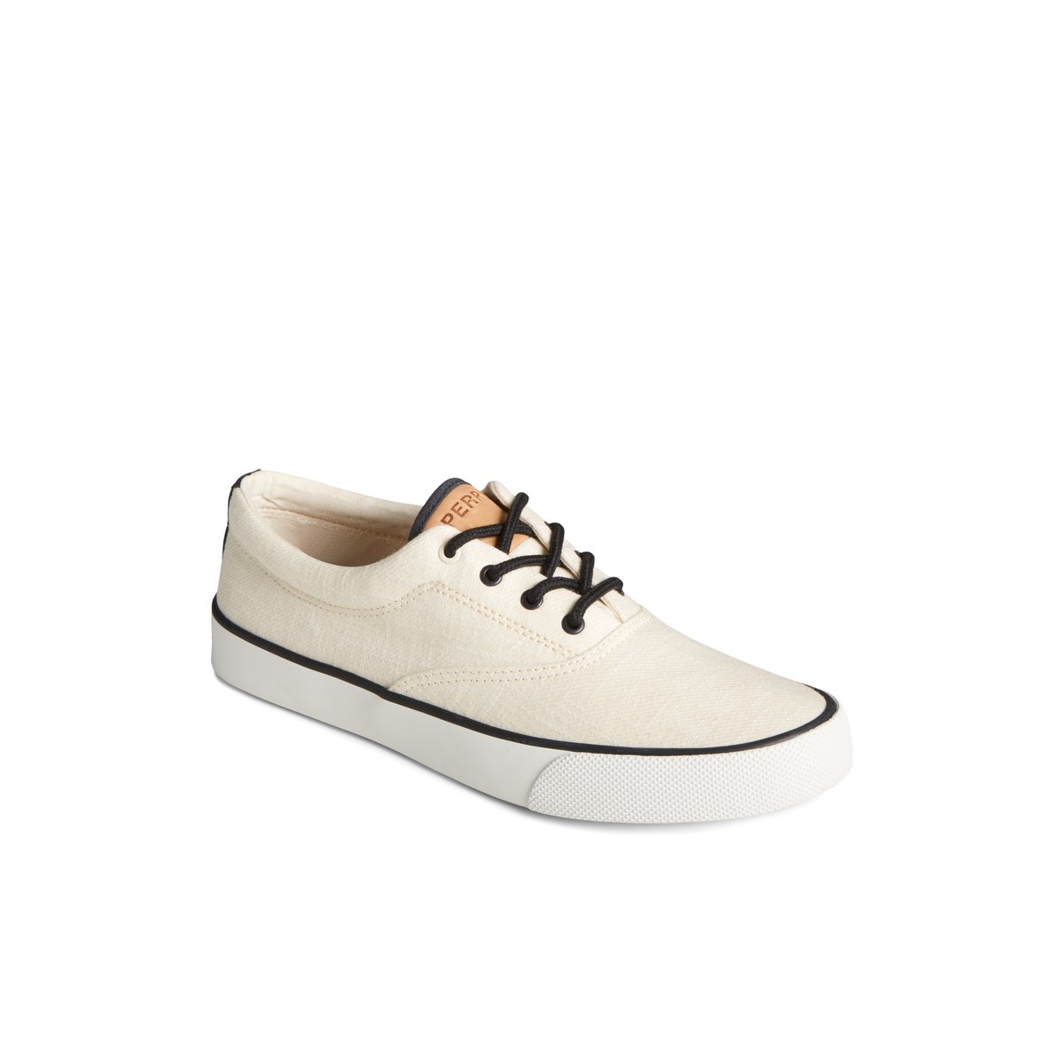 Sperry Striper II Slub Linen Sneaker Sneakers Herren Weiß | 27VFYUEJQ